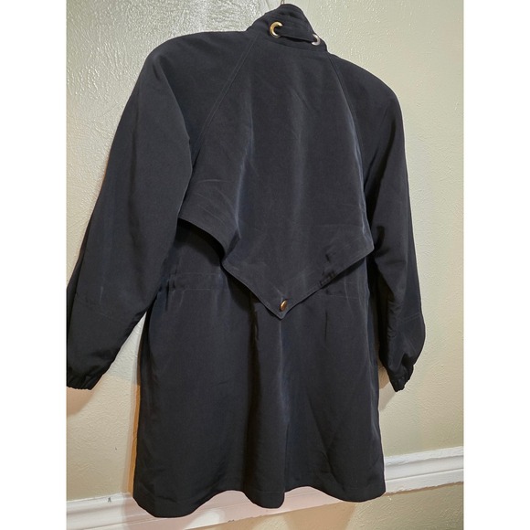 Fleet Street Black‎ Petite Medium Lightweight Drape Front Utility Jacket size M - Picture 2 of 12